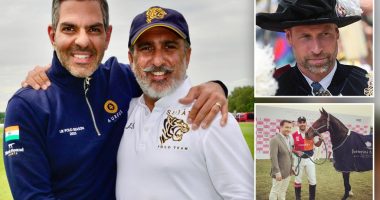 Prince Williamâs billionaire pal Sunjay Kapur smiles with friend in final photo taken moments before death at 53